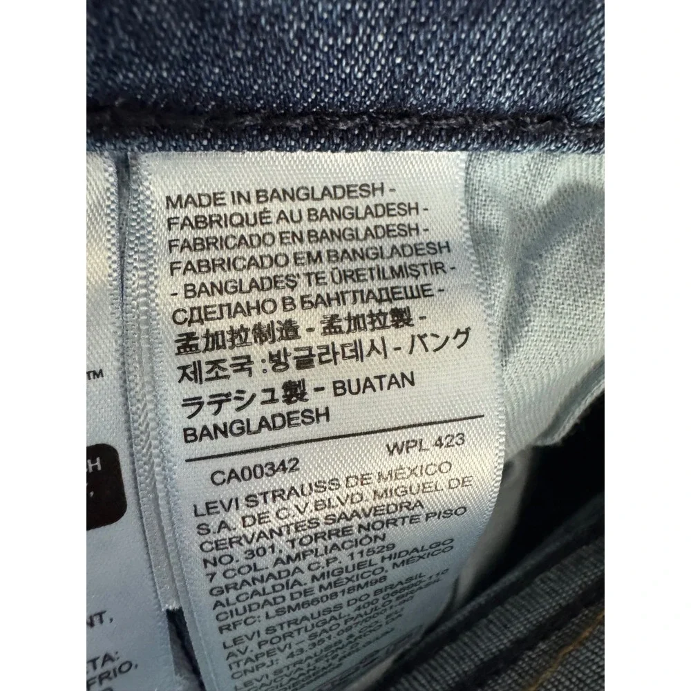 Levis 541 Athletic Taper Mens Blue Denim Jeans 40x34 Medium Wash Stretch